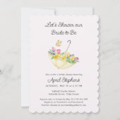 Spring Flower Shower het bruid-to-be Vrijgezellenf Kaart (Voorkant)