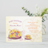 Spring Flower Turtles Baby shower Kaart (Staand voorkant)