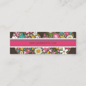 Spring Flowers 2 Valentijn Heart Love Profile Card Mini Visitekaartje (Achterkant)