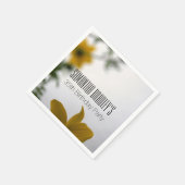 Spring Flowers 35th Birthday Party Paper Napkins Servet (Hoek)