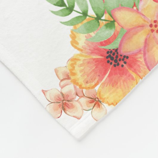 Spring Flowers 3 foto's Moederdag Fleece Deken (Hoek)