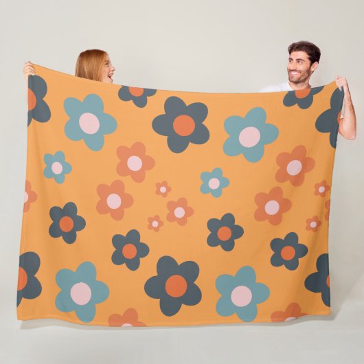 Spring Flowers 60x80 Fleece Deken (In situ)