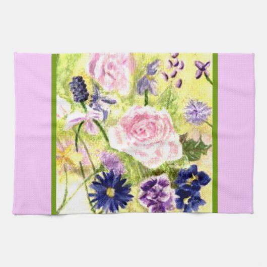 Spring Flowers American MoJo Kitchen Towel Theedoek (Horizontaal)