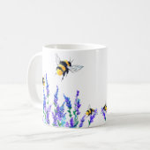 Spring Flowers and Bees Coffee Mok (Voorkant links)