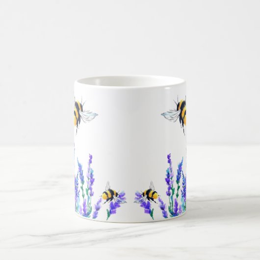 Spring Flowers and Bees Coffee Mok (Center)