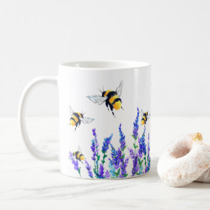 Spring Flowers and Bees Coffee Mok
