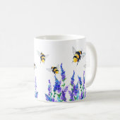 Spring Flowers and Bees Coffee Mok (Voorkant rechts)
