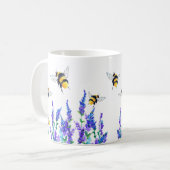 Spring Flowers and Bees Coffee Mok (Voorkant links)