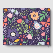 Spring Flowers and Birds Pattern Gastenboek (Achterkant)