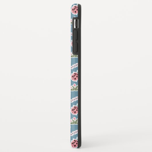 Spring Flowers and Ladybug Pattern Case-Mate iPhone Case (Achterkant/links)