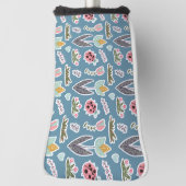 Spring Flowers and Ladybug Pattern Golfheadcover (Draai 90)