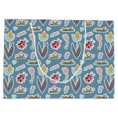Spring Flowers and Ladybug Pattern Groot Cadeauzakje (Achterkant)