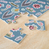 Spring Flowers and Ladybug Pattern Legpuzzel (Zijkant)
