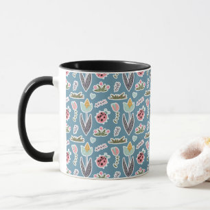 Spring Flowers and Ladybug Pattern Mok