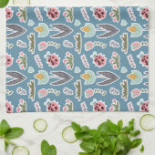 Spring Flowers and Ladybug Pattern Theedoek (Gevouwen)