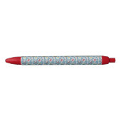 Spring Flowers and Ladybug Pattern Zwarte Inkt Pen (Voorkant)