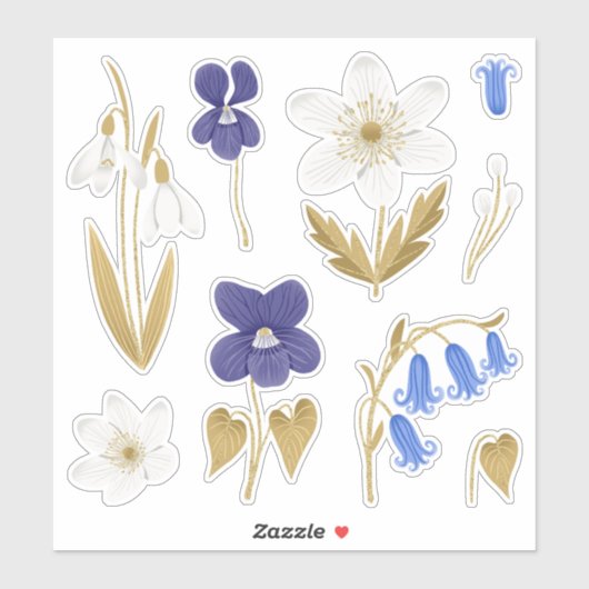 Spring Flowers Art Sticker Pack (Vel)