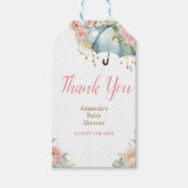 Spring Flowers Baby shower Bedankt Cadeaulabel (Voorkant)