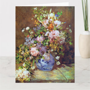 Spring Flowers beroemd gemaakt door Renoir Big Moe Kaart