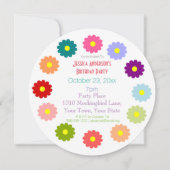 Spring Flowers Birthday Kaart (Voorkant)