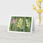 "Spring Flowers" blanco wenskaart Kaart (Gele Bloem)