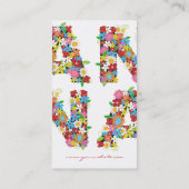 Spring Flowers Bloom Name Custom Profile Card Visitekaartje (Achterkant)