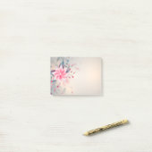 Spring Flowers Blossom roze Waterverf Post-it® Notes (Op bureau)