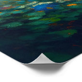 Spring Flowers Botanische Tuin Impressionist Poster (Hoek)