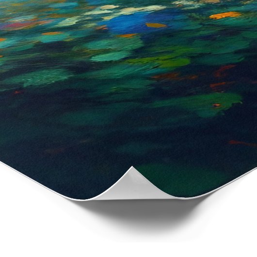 Spring Flowers Botanische Tuin Impressionist Poster (Hoek)