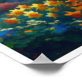 Spring Flowers Botanische Tuin Impressionist Poster (Hoek)