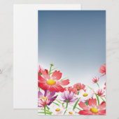 Spring Flowers Briefpapier (Voorkant / Achterkant)