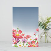 Spring Flowers Briefpapier (Staand voorkant)