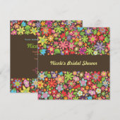 Spring Flowers Bruids Trouwdouche Uitnodiging (Voorkant / Achterkant)