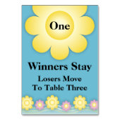 Spring Flowers Bunco Table Kaart #1 (Voorkant)