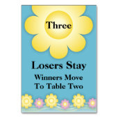 Spring Flowers Bunco Table Kaart #3 (Achterkant)