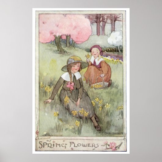 Spring Flowers by Anne Anderson Poster (Voorkant)
