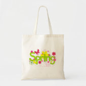 Spring Flowers Canvas tas (Voorkant)