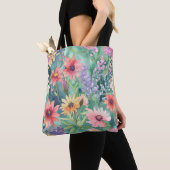 Spring Flowers Canvas tas (Dichtbij)