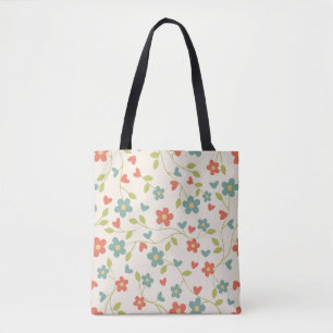 Spring Flowers Canvas tas