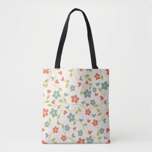 Spring Flowers Canvas tas (Voorkant)