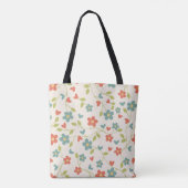 Spring Flowers Canvas tas (Achterkant)