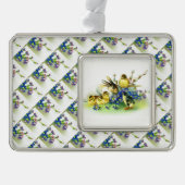 Spring Flowers, Chicks & Easter Bunny Ornament (Voorkant)
