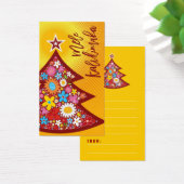Spring Flowers Christmas Tree Party DIY Cadeau Lab Visitekaartjes (Bureau)