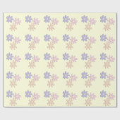 Spring Flowers Cream Cadeaupapier (Vlak)