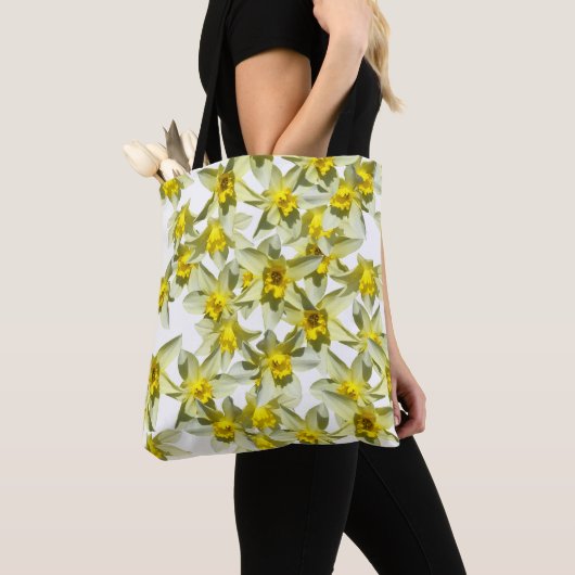 Spring Flowers Daffodils All-Over-Print Canvas tas (Dichtbij)