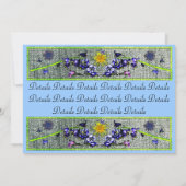 Spring Flowers Denim Save The Date (Achterkant)
