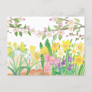 Spring Flowers die Joy Radiate Briefkaart