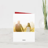 Spring Flowers Double Happiness Chinese Wedding Bedankkaart (Achterkant)