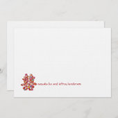 Spring Flowers Double Happiness Chinese Wedding Kaart (Voorkant / Achterkant)