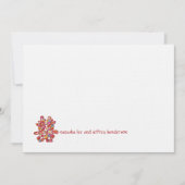 Spring Flowers Double Happiness Chinese Wedding Kaart (Voorkant)